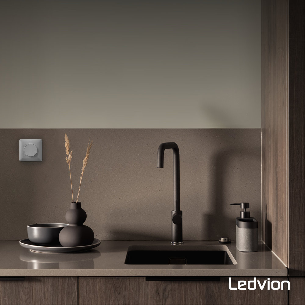 Ledvion Afdekplaat Dimmerknop - Druk/Draai