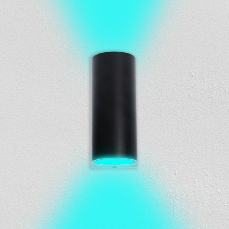 Ledvion Smart Wandlamp buiten - Santa Barbara zwart Ledvion Smart Wandlamp buiten - Santa Barbara zwart