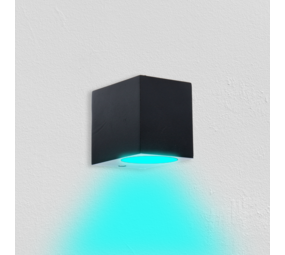 Ledvion Smart Wandlamp buiten - San Diego zwart GU10 5W