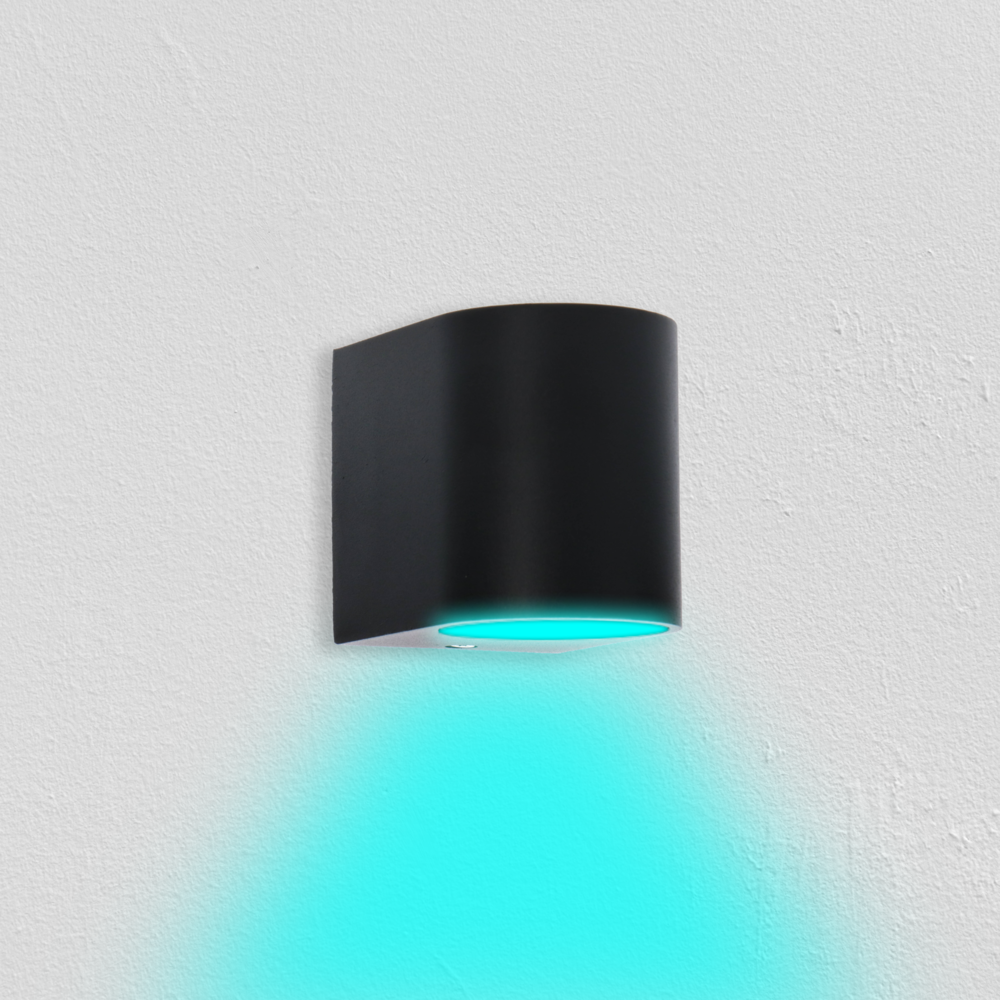 Ledvion Smart Wandlamp buiten - Sacramento zwart Ledvion Smart Wandlamp buiten - Sacramento zwart