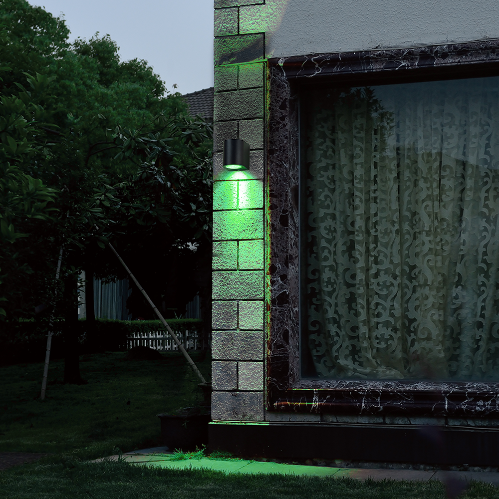 Ledvion Smart Wandlamp buiten - Sacramento zwart Ledvion Smart Wandlamp buiten - Sacramento zwart