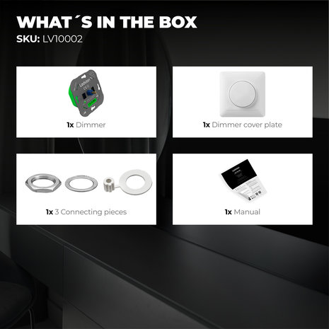 Ledvion LED Dimmer 5-600 Watt 220-240V - Fase Afsnijding - Universeel - Compleet Ledvion LED Dimmer 5-600 Watt 220-240V - Fase Afsnijding - Universeel - Compleet