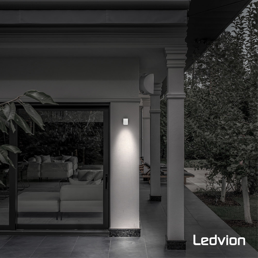 Ledvion Wandlamp buiten - San Diego Wit Ledvion Wandlamp buiten - San Diego Wit
