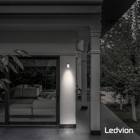 Ledvion Wandlamp buiten - San Diego Wit Ledvion Wandlamp buiten - San Diego Wit