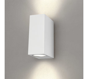 Ledvion Wandlamp Buiten - Cube Wit - 2 Zijdig