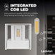 Ledvion Dimbare LED Wandlamp Buiten Wit - Tweezijdig - 3000K - 7W - IP54 Ledvion Dimbare LED Wandlamp Buiten Wit - Tweezijdig - 3000K - 7W - IP54