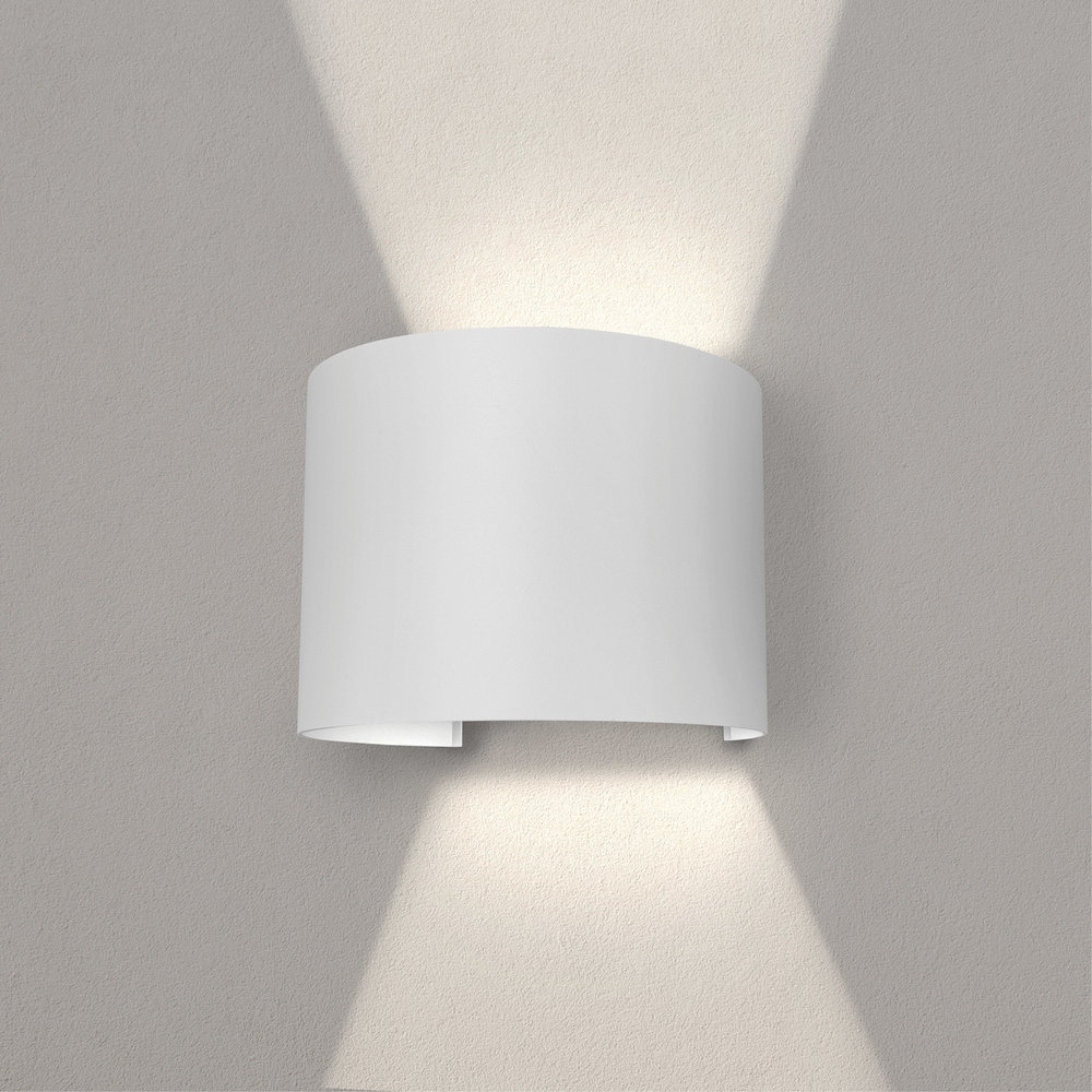 stromen Lagere school Ontstaan Dimbare LED Wandlamp Buiten Rond Wit - Tweezijdig - 3000K - 7W - Ledvion.com