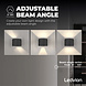 Ledvion Dimbare LED Wandlamp Buiten Rond Antraciet - Tweezijdig - 3000K - 7W Ledvion Dimbare LED Wandlamp Buiten Rond Antraciet - Tweezijdig - 3000K - 7W