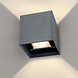 Ledvion LED Wandlamp Buiten Grijs - Tweezijdig - 3000K - 6W - IP54 Ledvion LED Wandlamp Buiten Grijs - Tweezijdig - 3000K - 6W - IP54