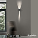 Ledvion LED Wandlamp Buiten Grijs - Tweezijdig - 3000K - 6W - IP54 Ledvion LED Wandlamp Buiten Grijs - Tweezijdig - 3000K - 6W - IP54