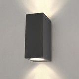 Ledvion Wandlamp Buiten - Cube Antraciet - 2 Zijdig
