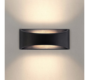 Ledvion LED Wandlamp Atlas - Zwart - 3000K - 6W