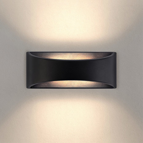 Ledvion LED Wandlamp Atlas - Zwart - 3000K - 6W Ledvion LED Wandlamp Atlas - Zwart - 3000K - 6W