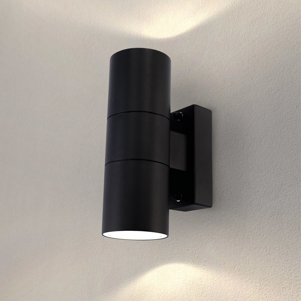 Ledvion LED Wandlamp Up & Down  Telesto - Zwart - GU10