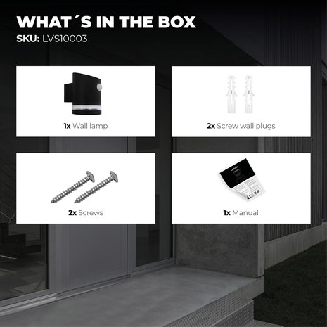 Ledvion Solar Wandlamp Met Sensor Elara - 3000K - 150 Lumen - Zwart Ledvion Solar Wandlamp Met Sensor Elara - 3000K - 150 Lumen - Zwart