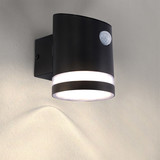 Ledvion Solar Wandlamp Met Sensor Elara - 3000K - 150 Lumen - Zwart