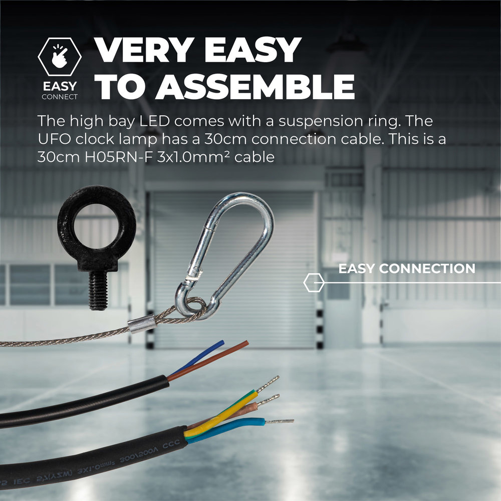 Ledvion LED High Bay 240W - Philips Driver - 120° - 160lm/W - 4000K - IP65 - Dimbaar - 5 Jaar Garantie