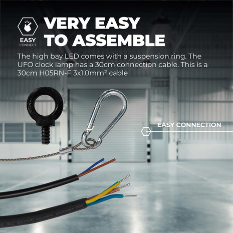 Ledvion LED High Bay 240W - Philips Driver - 120° - 160lm/W - 4000K - IP65 - Dimbaar - 5 Jaar Garantie