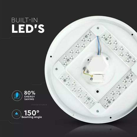 Ledvion LED Plafondlamp - 24W - Lichtkleur instelbaar - IP20 - 2040 Lumen - Ø35 cm Ledvion LED Plafondlamp - 24W - Lichtkleur instelbaar - IP20 - 2040 Lumen - Ø35 cm