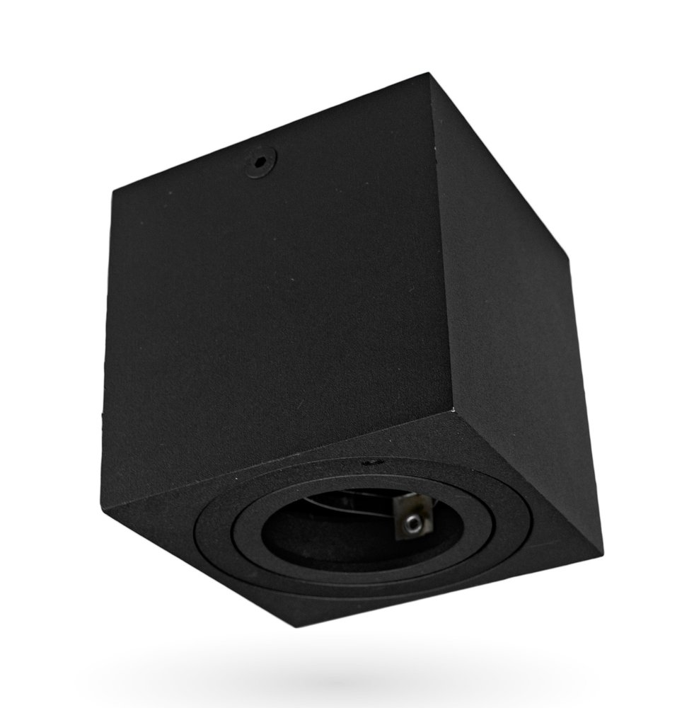 Ledvion LED Opbouwspot - Vierkant - Zwart - Kantelbaar - IP20 - Excl. GU10 spot