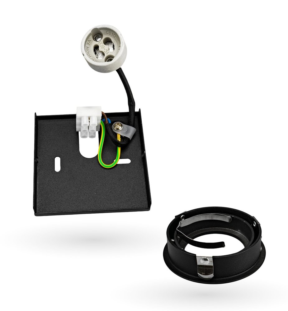 Ledvion LED Opbouwspot - Vierkant - Zwart - Kantelbaar - IP20 - Excl. GU10 spot