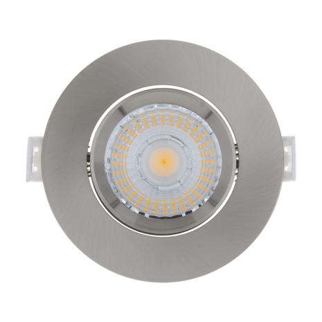 Ledvion LED Inbouwspots  Zilver - 6W – IP44 – 2700K - Dimbaar