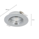 Ledvion LED Inbouwspots Chroom - 6W – IP44 – 3000K - Dimbaar Ledvion LED Inbouwspots Chroom - 6W – IP44 – 3000K - Dimbaar