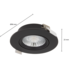 Ledvion LED Inbouwspots Zwart - 6W – IP44 – 3000K - Dimbaar Ledvion LED Inbouwspots Zwart - 6W – IP44 – 3000K - Dimbaar