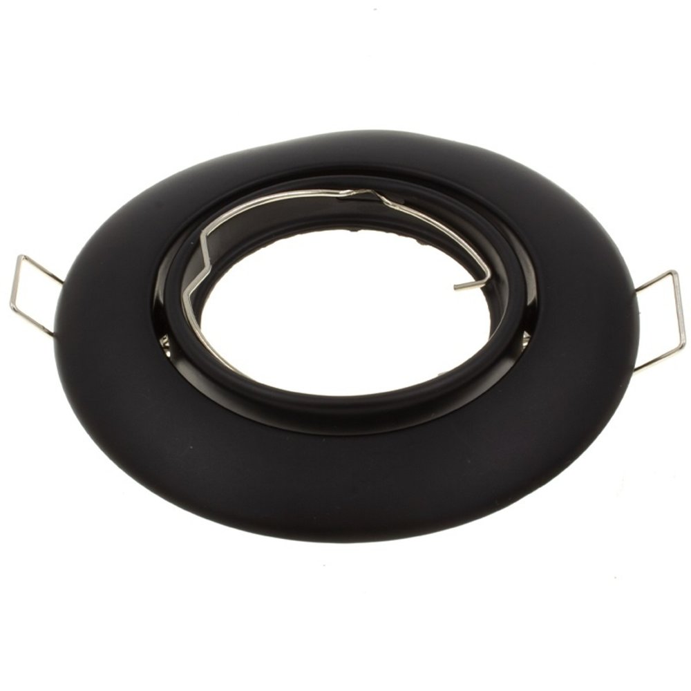 Ledvion LED Inbouwspot - GU10 armatuur - Kale Zwart - IP65