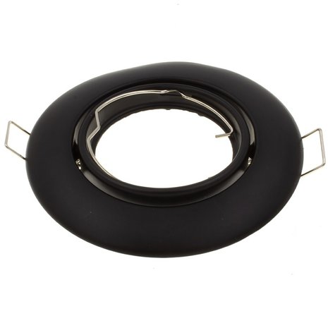 Ledvion LED Inbouwspot - GU10 armatuur - Kale Zwart - IP65