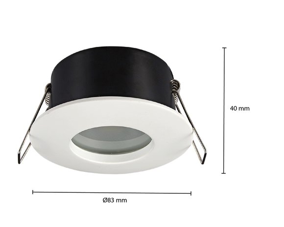 Ledvion LED Inbouwspot - GU10 armatuur - Mund Wit - IP65