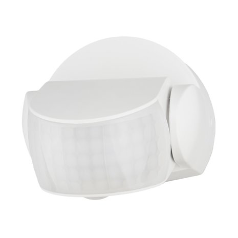 Ledvion Witte Opbouw Bewegingssensor 180° Met Schemerschakelaar 12M Bereik Max. 600W IP65 Ledvion Witte Opbouw Bewegingssensor 180° Met Schemerschakelaar 12M Bereik Max. 600W IP65