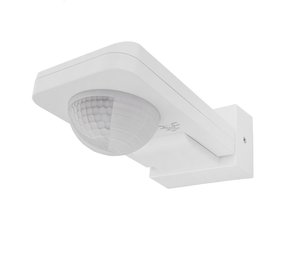 Ledvion Witte Opbouw Bewegingssensor 360° Met Schemerschakelaar 20M Bereik - IP65 Ledvion Witte Opbouw Bewegingssensor 360° Met Schemerschakelaar 20M Bereik - IP65