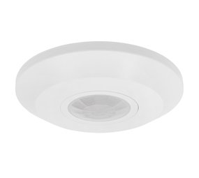 Ledvion Witte Opbouw Bewegingssensor 360° Met Schemerschakelaar 8M Bereik