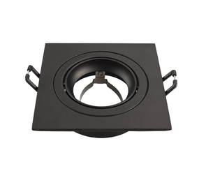 Ledvion GU10 Inbouwspot Vierkant - GU10 Fitting - Sevilla - Zwart - 92mm