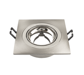 Ledvion GU10 Inbouwspot Vierkant - GU10 Fitting - Sevilla - RVS - 92mm