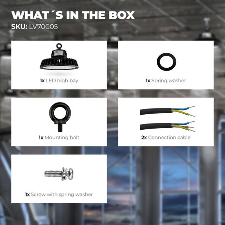 Ledvion LED High Bay 150W - Philips Driver - 120° - 175lm/W - 6500K - IP65 - Dimbaar - 5 Jaar Garantie Ledvion LED High Bay 150W - Philips Driver - 120° - 175lm/W - 6500K - IP65 - Dimbaar - 5 Jaar Garantie