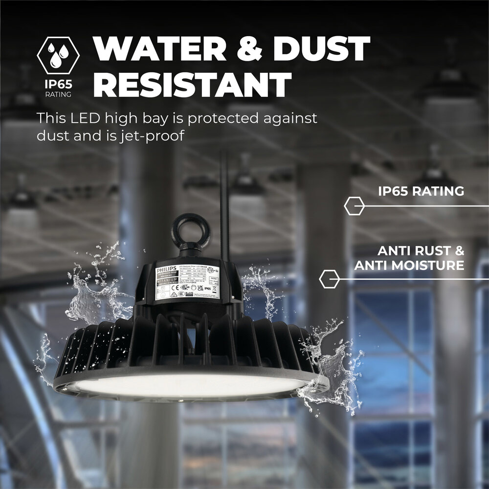 Ledvion LED High Bay 240W - Philips Driver - 120° - 175lm/W - 6500K - IP65 - Dimbaar - 5 Jaar Garantie Ledvion LED High Bay 240W - Philips Driver - 120° - 175lm/W - 6500K - IP65 - Dimbaar - 5 Jaar Garantie