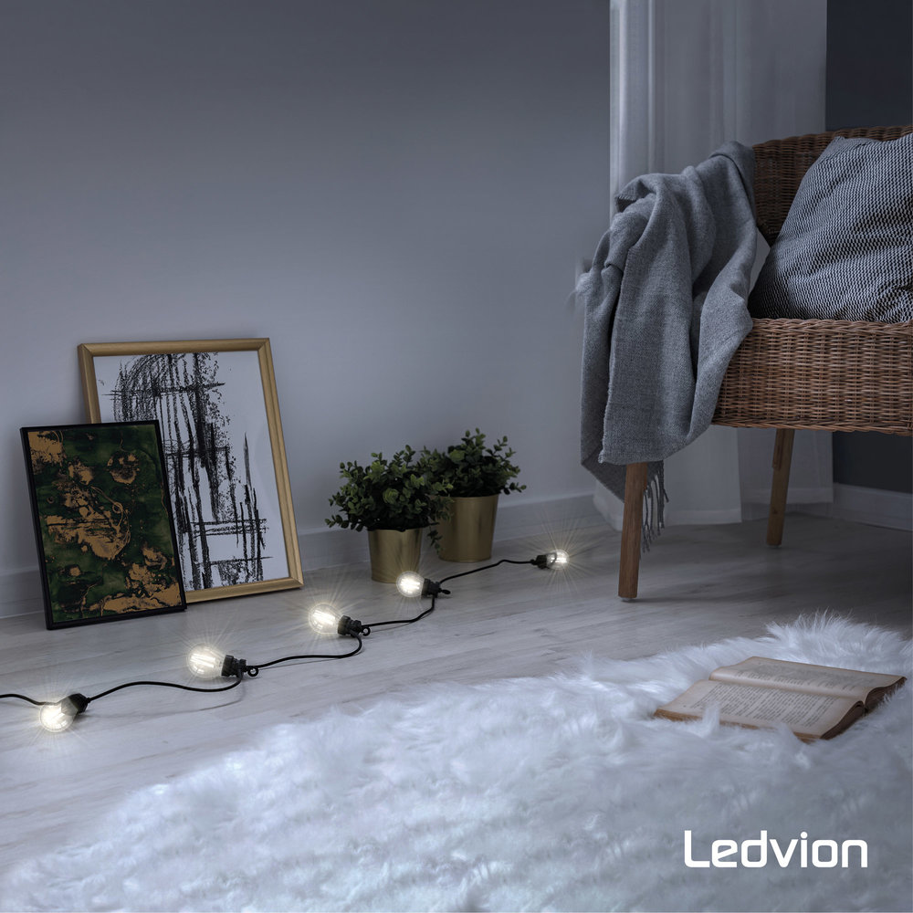 Ledvion E27 LED Lamp Filament - 1W - 2100K - 50 Lumen - Clear Ledvion E27 LED Lamp Filament - 1W - 2100K - 50 Lumen - Clear