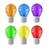 6-pack E27 LED Lamp Filament - 1W - 2100K - 50 Lumen - Gekleurd 6-pack E27 LED Lamp Filament - 1W - 2100K - 50 Lumen - Gekleurd