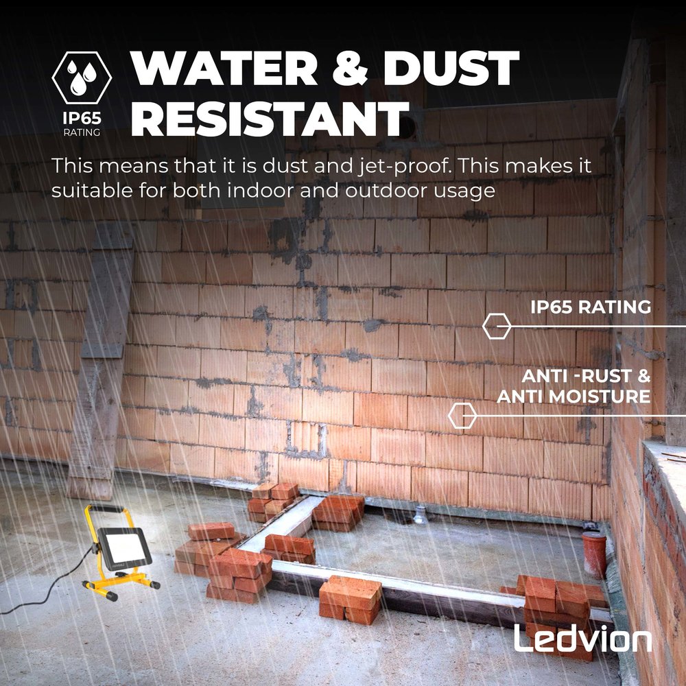 Ledvion Osram LED Bouwlamp 100W - 120lm/W - 12000 Lumen - 6500K Ledvion Osram LED Bouwlamp 100W - 120lm/W - 12000 Lumen - 6500K