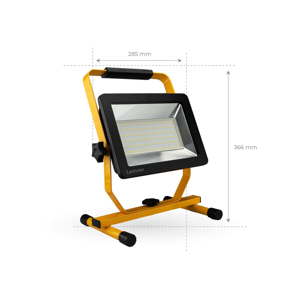 Ledvion LED Bouwlamp 100W - 120lm/W - 12000 Lumen - 6500K Ledvion LED Bouwlamp 100W - 120lm/W - 12000 Lumen - 6500K
