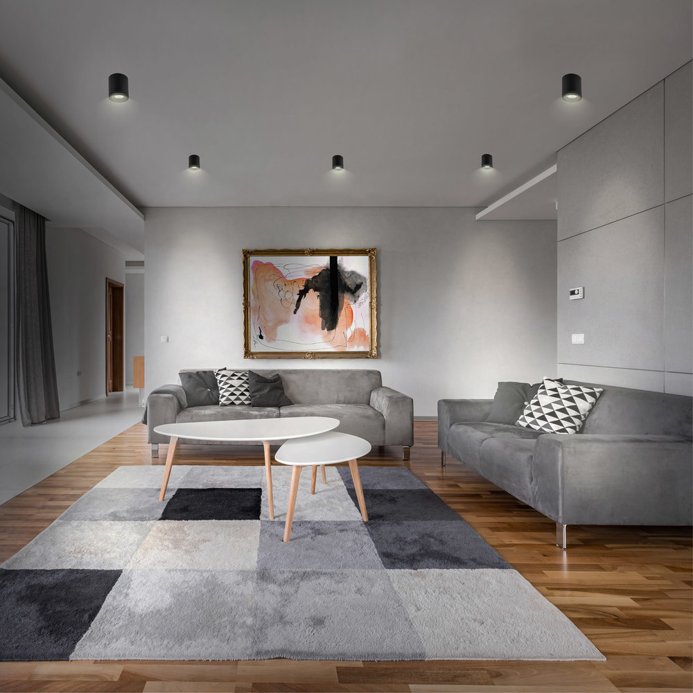 Ledvion GU10 Opbouwspot Rond -  GU10 Fitting - Zwart - ø80mm