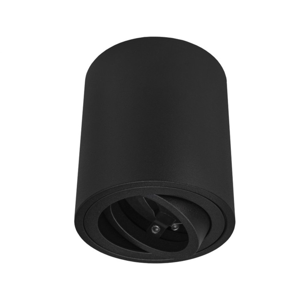 Ledvion GU10 Opbouwspot Rond -  GU10 Fitting - Zwart - ø80mm