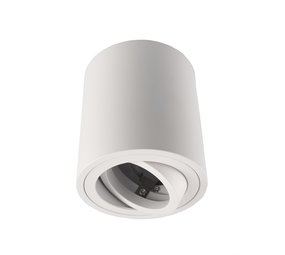 Ledvion GU10 Opbouwspot Rond -  GU10 Fitting - Wit - ø80mm