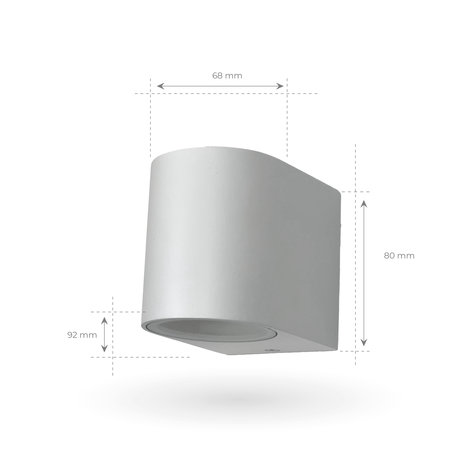 Ledvion  Wandlamp buiten - Sacramento - Wit Ledvion  Wandlamp buiten - Sacramento - Wit