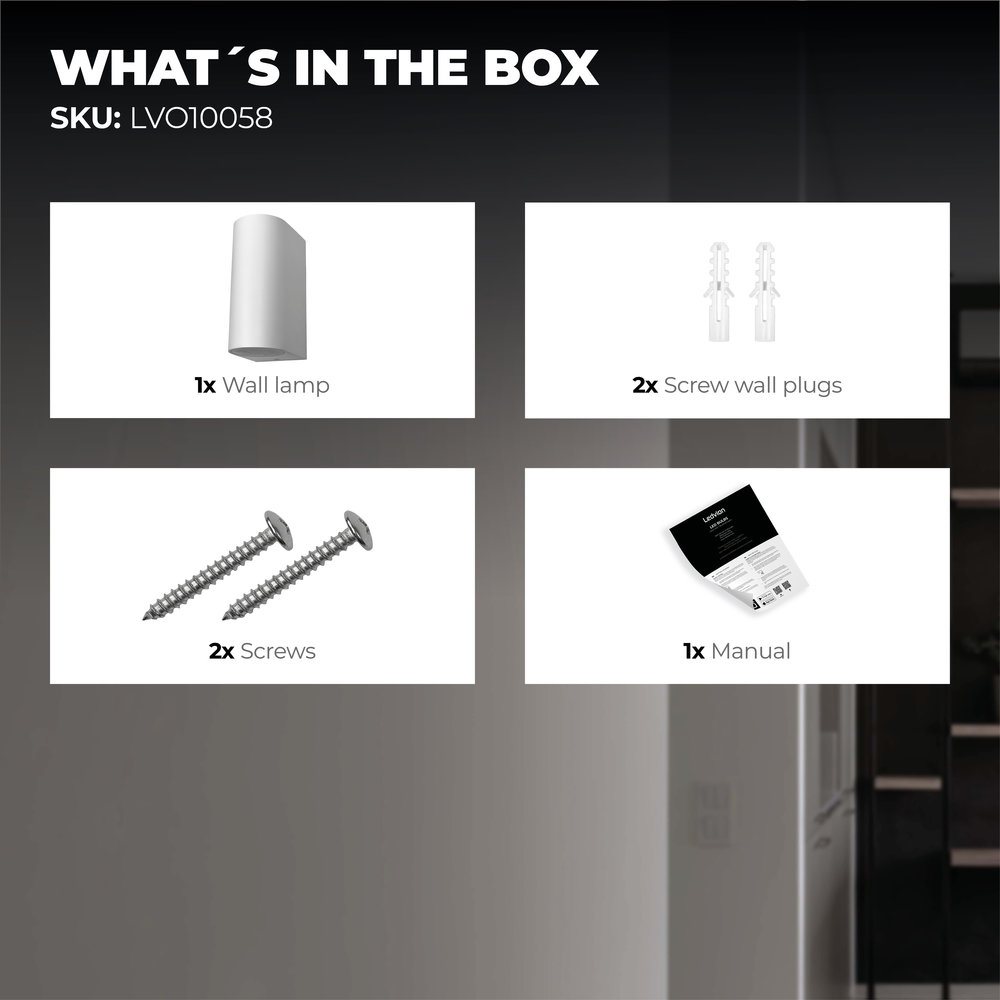 Ledvion Wandlamp buiten - Santa Barbara wit