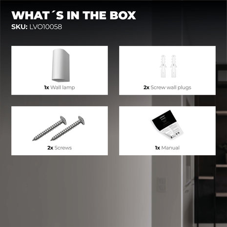 Ledvion Wandlamp buiten - Santa Barbara wit