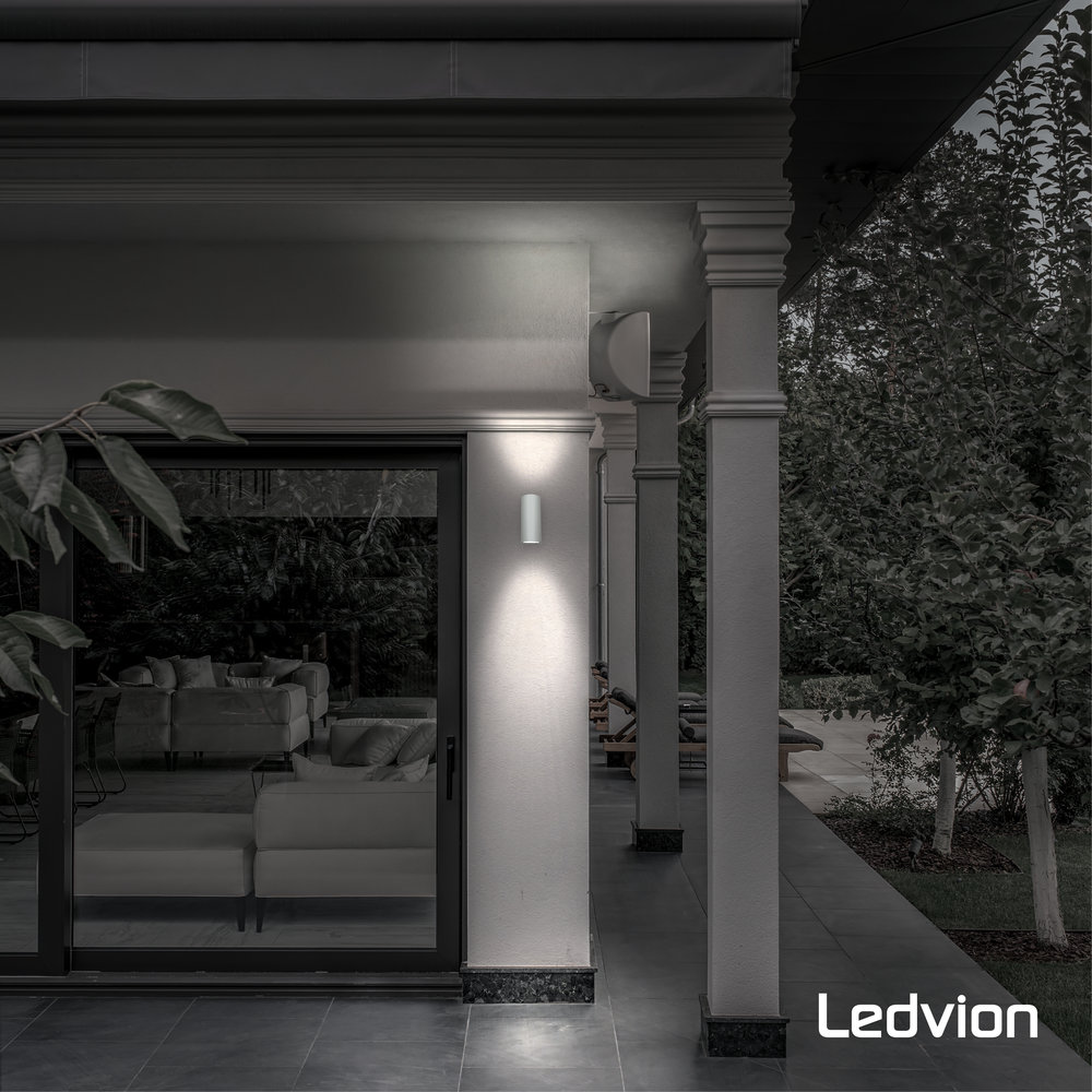 Ledvion Wandlamp buiten - Santa Barbara wit