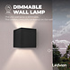 Ledvion Dimbare LED Wandlamp Buiten Zwart - Tweezijdig - 3000K - 6W - IP54 Ledvion Dimbare LED Wandlamp Buiten Zwart - Tweezijdig - 3000K - 6W - IP54